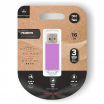 Meta title-TECH ONE TECH BASIC PENDRIVE 16GB USB 2.0 PURPLE ANDORRA , Almacenamiento externo ANDORRA , Lápiz USB ANDORRA , 84365