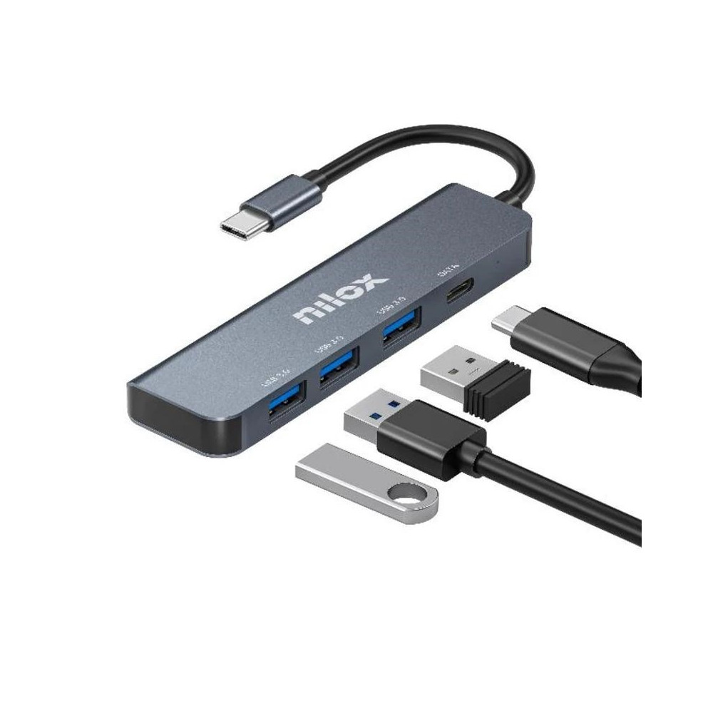 Meta title-NILOX HUB USB C 3XUSB 3.0 1XUSBC ANDORRA , Accesorios Portátil ANDORRA , Dispositivos USB ANDORRA , 8431775035812 AND