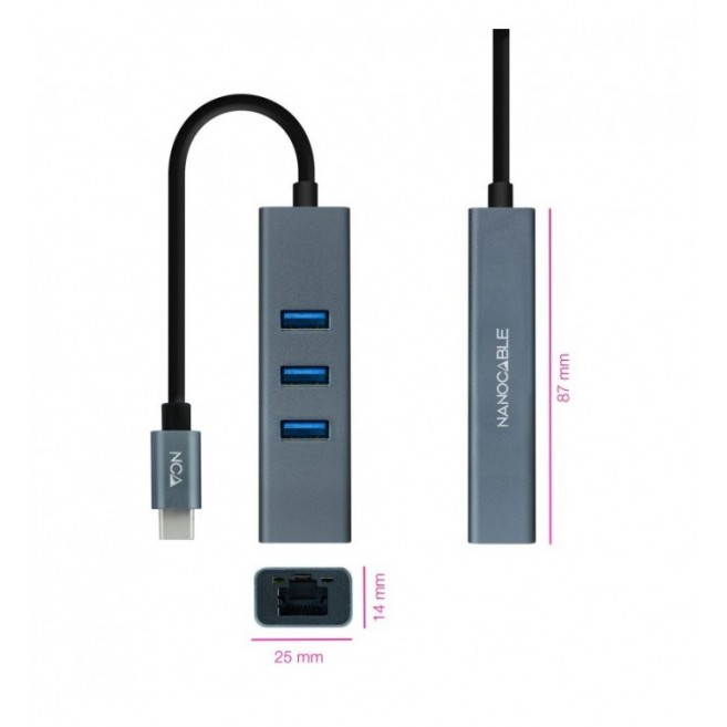 NANOCABLE CONVERSOR USB-C...
