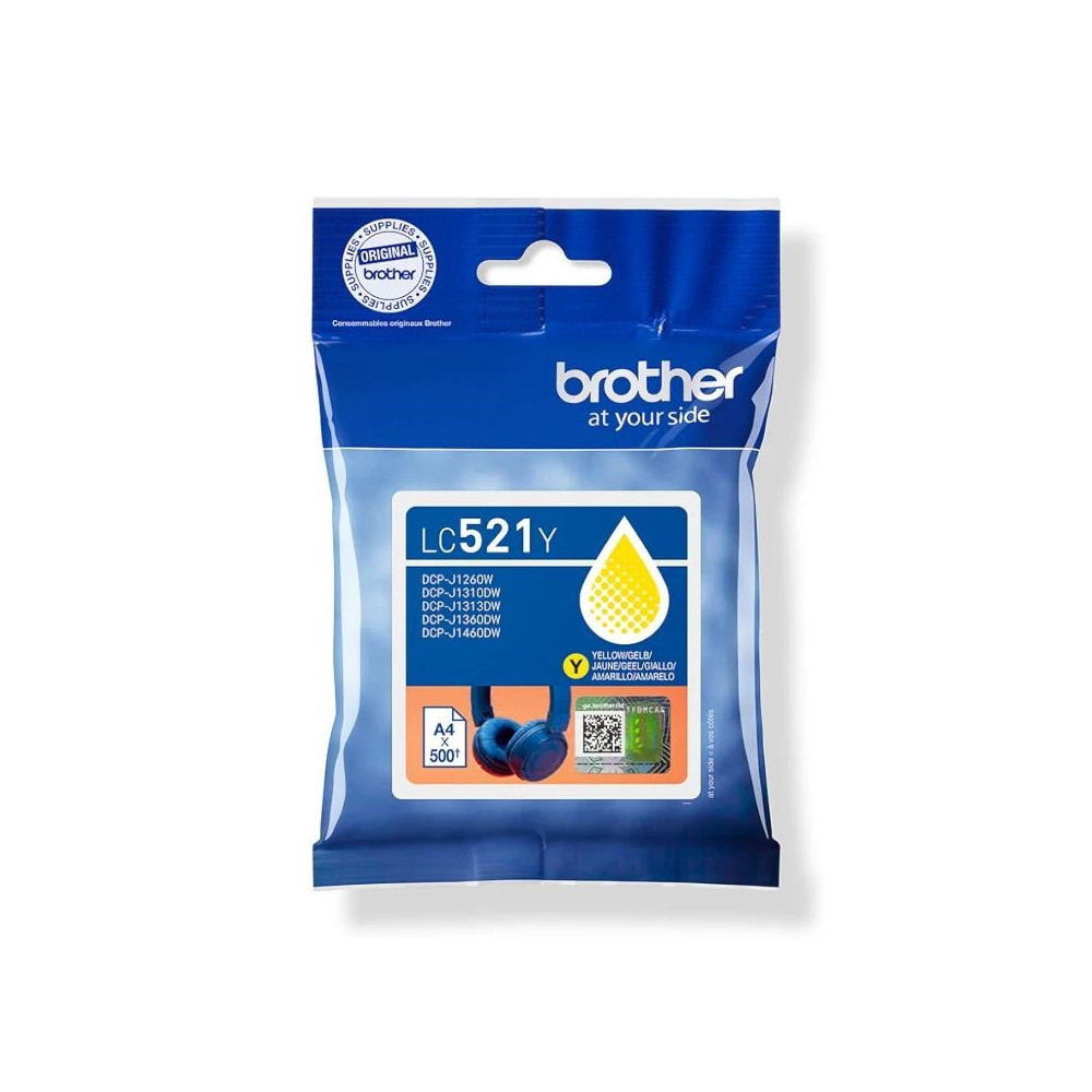 Meta title-BROTHER CARTUCHO LC521Y AMARILLO ANDORRA , Consumibles Impresión ANDORRA , Cartuchos tinta original ANDORRA , 4977766