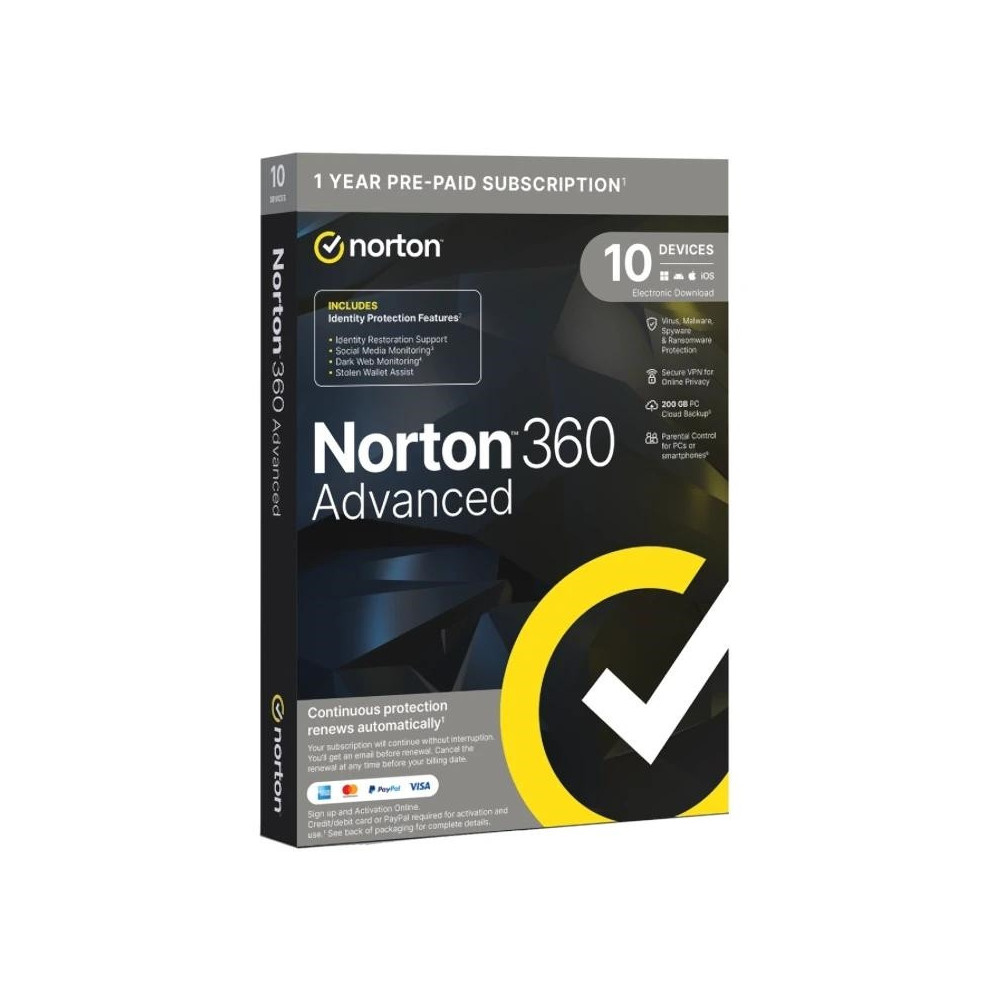 Meta title-NORTON 360 ADVANCE 200GB ES 1US 10 DISPOSITIVOS 1A ANDORRA , Antivirus - Antispam ANDORRA , Antivirus hogar ANDORRA ,
