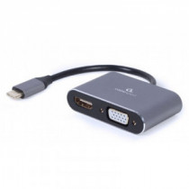Meta title-GEMBIRD ADAPTADOR USB TYPE-C A HDMI /VGA GRIS ANDORRA , Accesorios Imagen y Sonido ANDORRA , Cable - Conector Imagen 