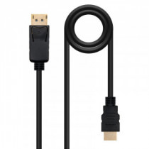 Meta title-NANOCABLE CABLE CONVERSOR DP A HDMI 1,5 M NEGRO ANDORRA , Accesorios Imagen y Sonido ANDORRA , Cable - Conector Image
