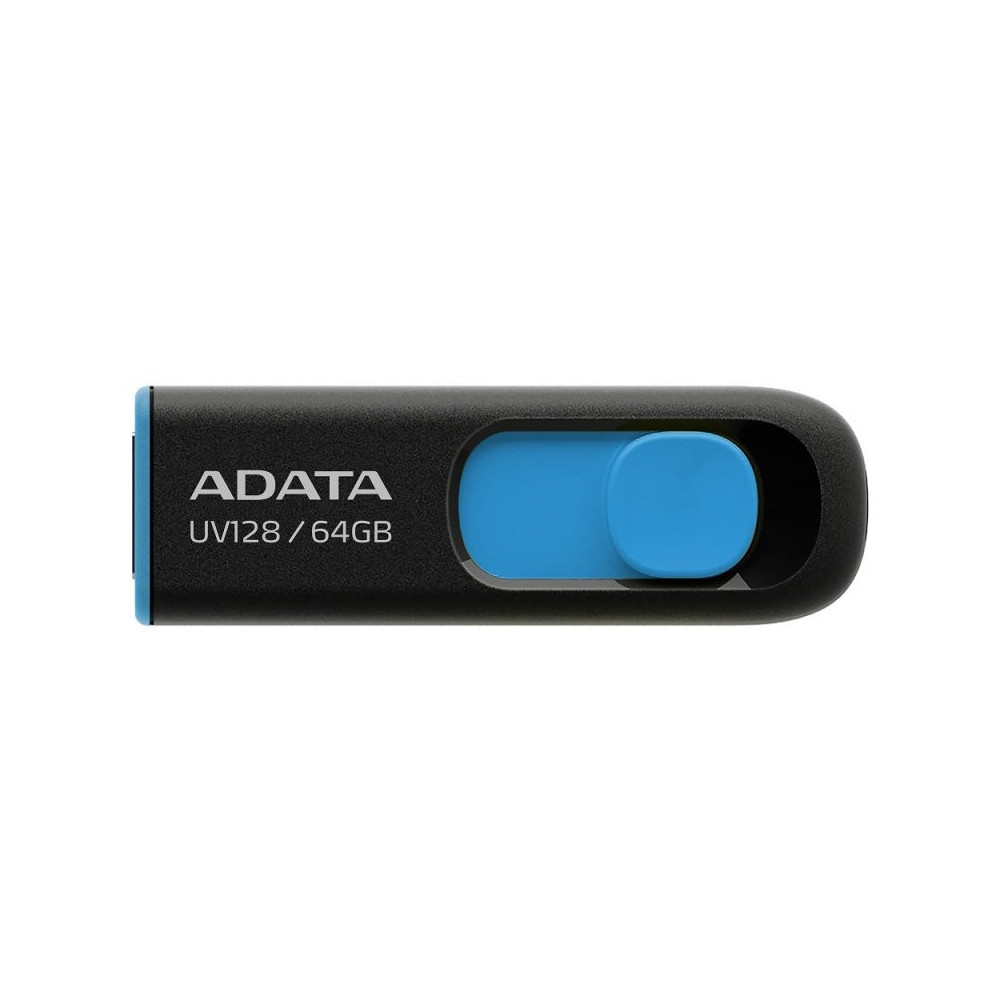 Meta title-ADATA LAPIZ USB UV128 64GB USB 3.2 NEGRO/AZUL ANDORRA , Almacenamiento externo ANDORRA , L piz USB ANDORRA , 47134357