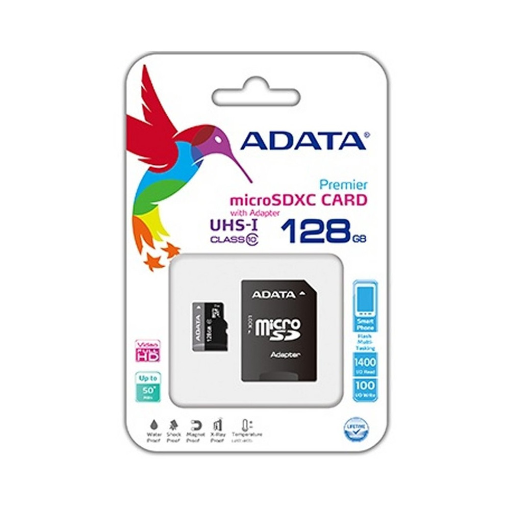 Meta title-ADATA MICROSDHC 128GB UHS-I CLASS10 C/ADAPT ANDORRA , Tarjetas memoria ANDORRA , Secure Digital ANDORRA , 47132184619