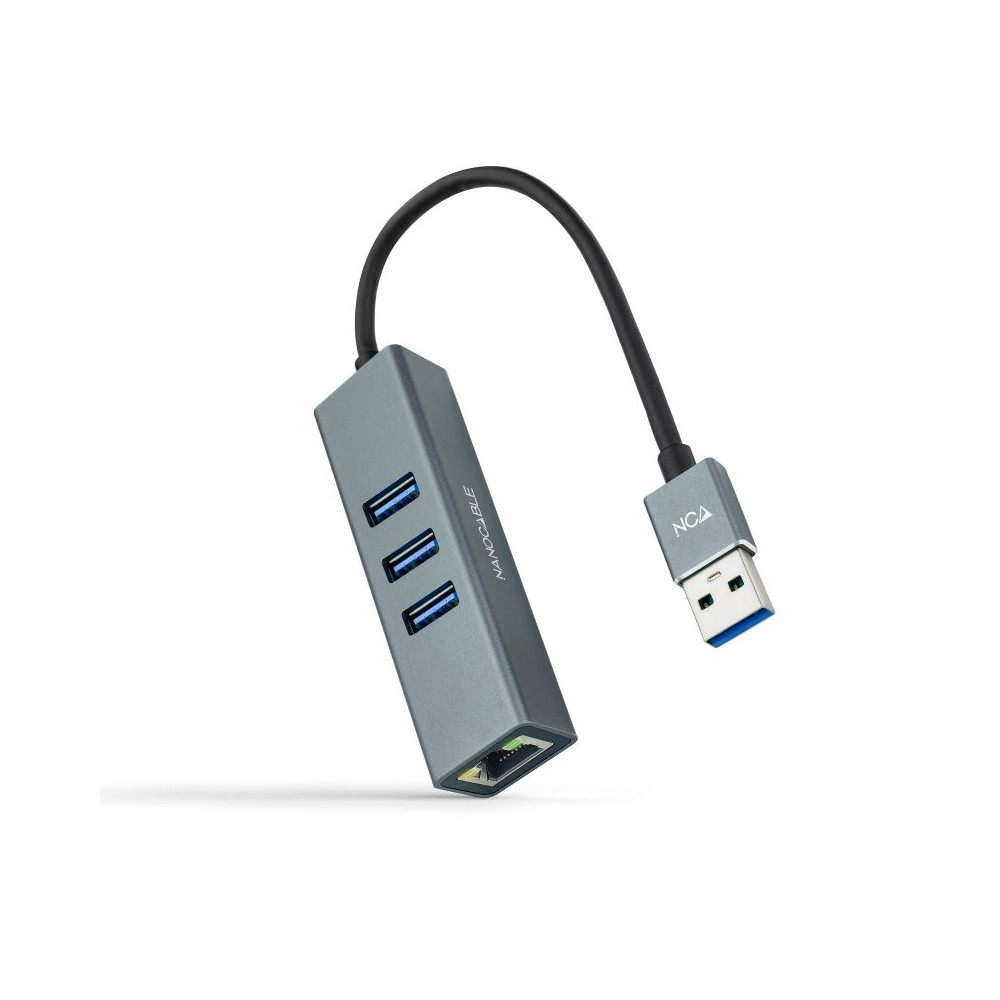 Meta title-NANOCABLE CONVERSOR USB 3.0 ETHERNET + 3XUSB 3.0 ANDORRA , Accesorios Redes ANDORRA , Herramientas - Conectores Redes