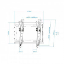 Meta title-TOOQ SOPORTE PARED LP1044T-B INCL PANTALLAS 23-43'' ANDORRA , Accesorios Imagen y Sonido ANDORRA , Accesorios Televis