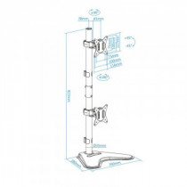 Meta title-TOOQ SOPORTE MESA DB1703TNV-B  2 BRAZOS VERTICAL ANDORRA , Accesorios Imagen y Sonido ANDORRA , Accesorios Televisi n
