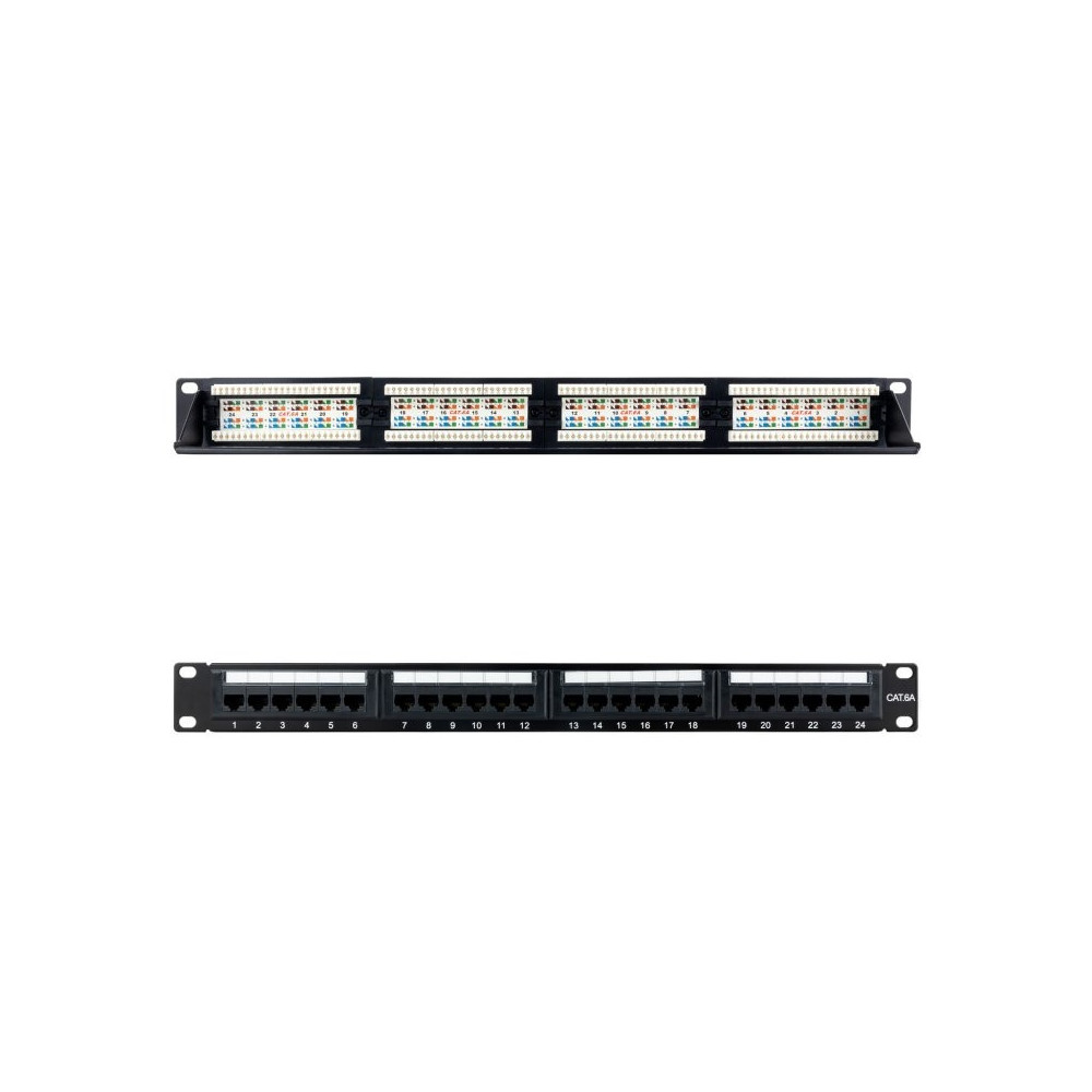 Meta title-NANOCABLE PANEL PARCHEO 24P CAT.6A UTP 19''1U DUAL ANDORRA , Accesorios Redes ANDORRA , Armarios Rack y Accesorios AN