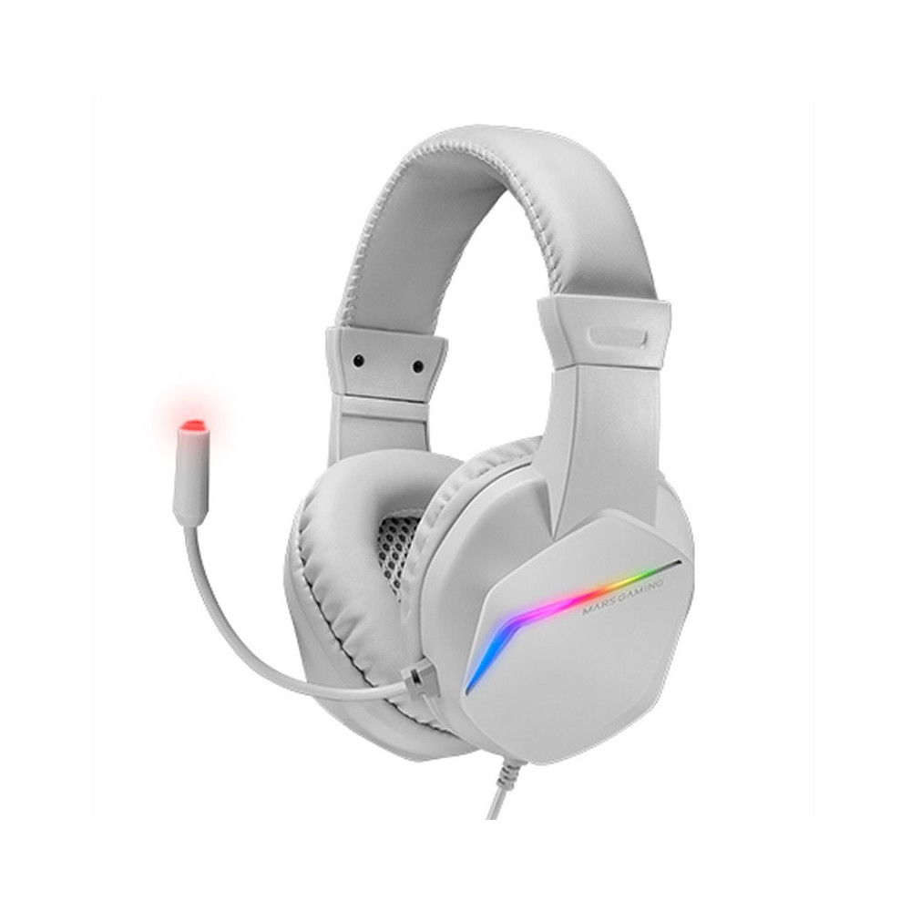 Meta title-MRS GAMING AUR+MICRO MH122 FRGB CANCEL.RUID WHITE ANDORRA , Audio ANDORRA , Auricular con micr fono ANDORRA , 8435693