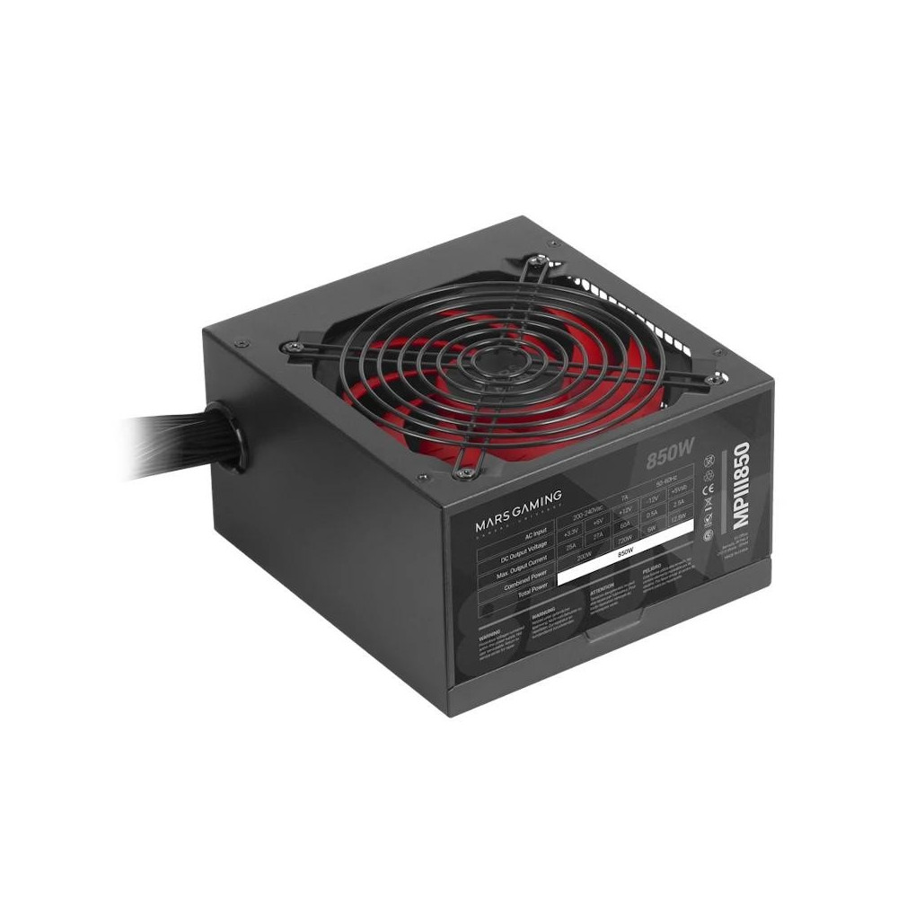 Meta title-MARS GAMING PSU MPIII 850W, 85% EF, SMD SILENT ANDORRA , Cajas y fuentes ANDORRA , Fuentes desde 600W ANDORRA , 84356