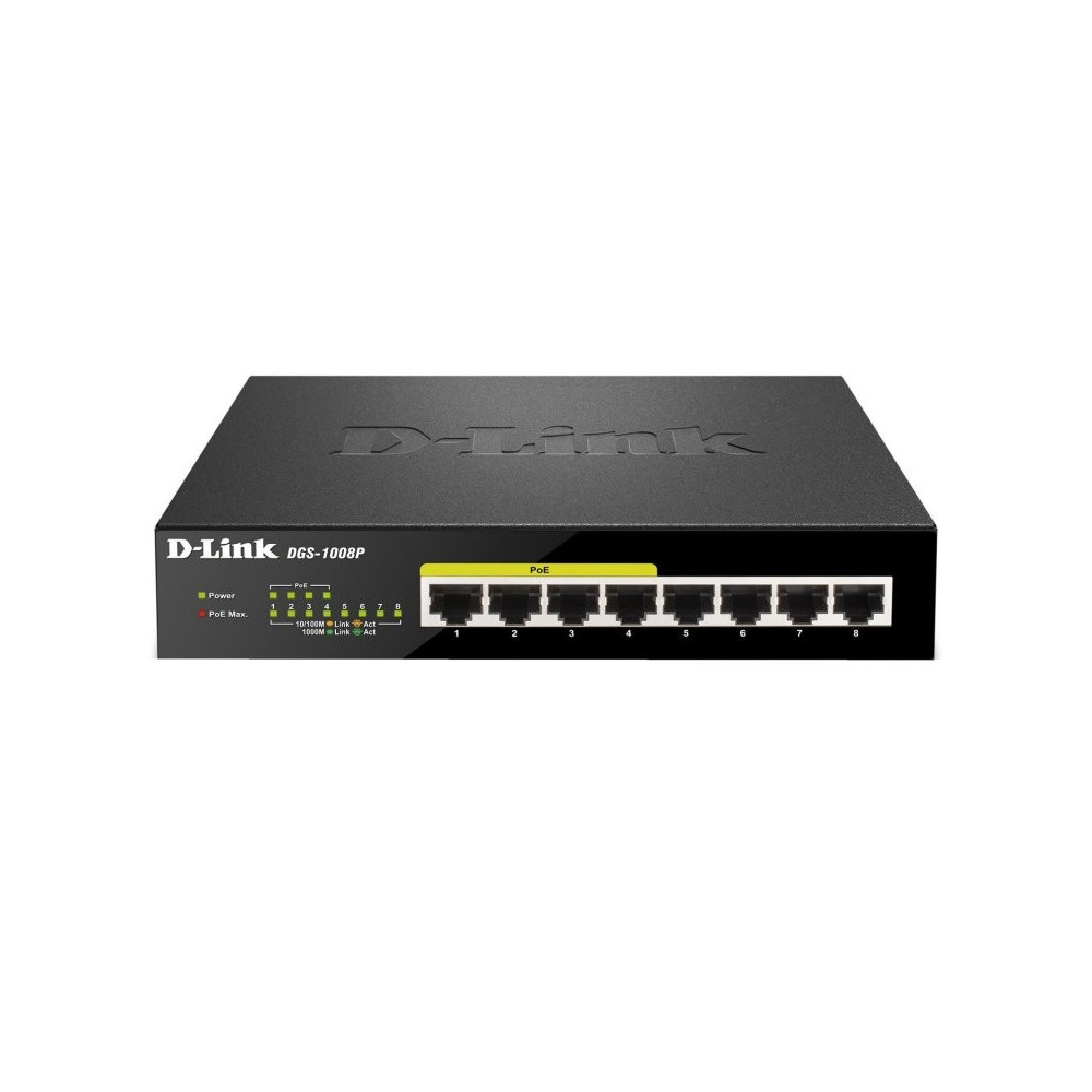 Meta title-D-LINK DGS-1008P SWITCH 8XGB 4XPOE ANDORRA , Switches y Puntos acceso ANDORRA , Switches sobremesa ANDORRA , 07900693