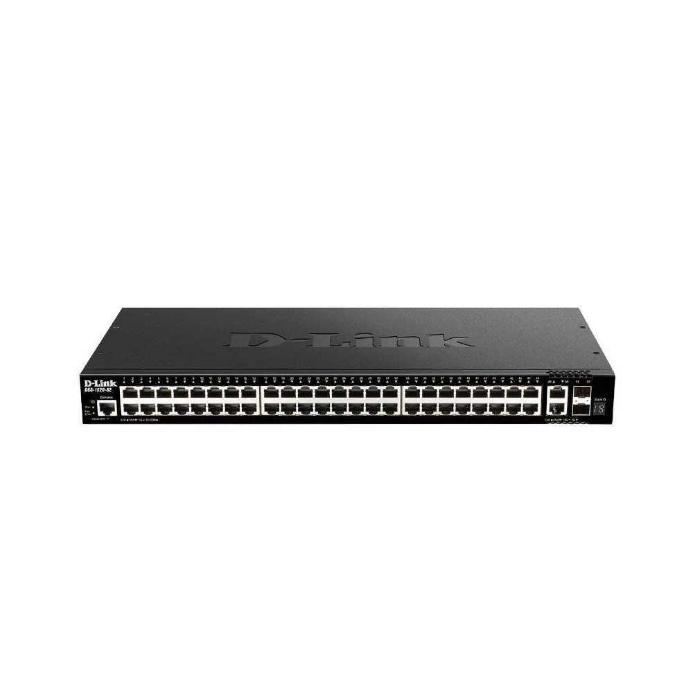 Meta title-D-LINK DGS-1520-52/E SWITCH 48XGBE 2X10GBE 2XSFP+ ANDORRA , Switches y Puntos acceso ANDORRA , Switches armario ANDOR