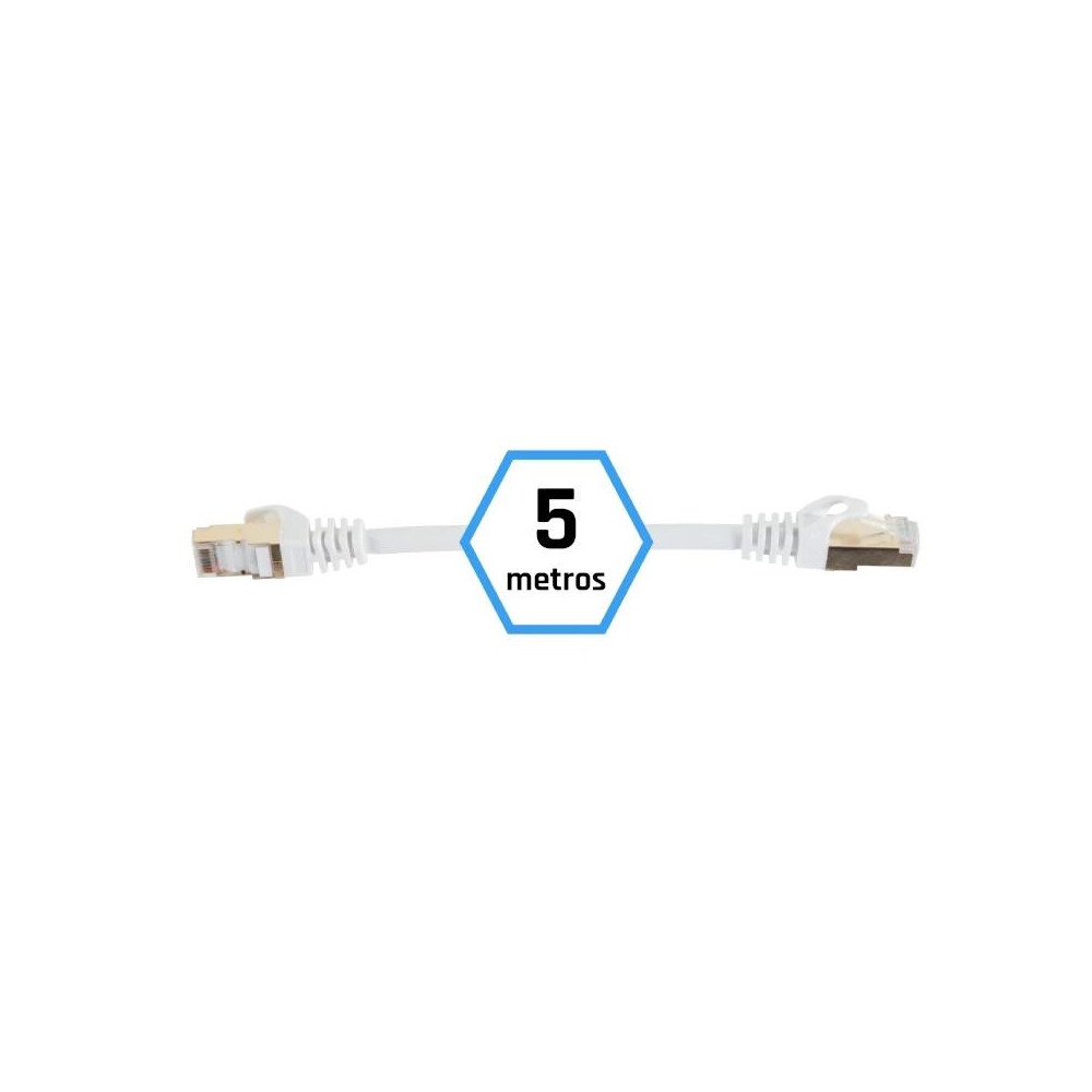 Meta title-IGGUAL LATIGUILLO CAT7 SFTP LSZH 5 METROS BLANCO ANDORRA , Accesorios Redes ANDORRA , Herramientas - Conectores Redes