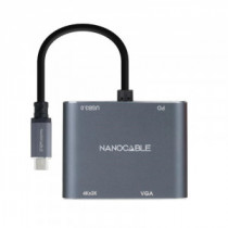 Meta title-NANOCABLE CONVEROSR USB-C A HDMI/VGA/USB3.0/PD ANDORRA , Accesorios Imagen y Sonido ANDORRA , Cable - Conector Imagen