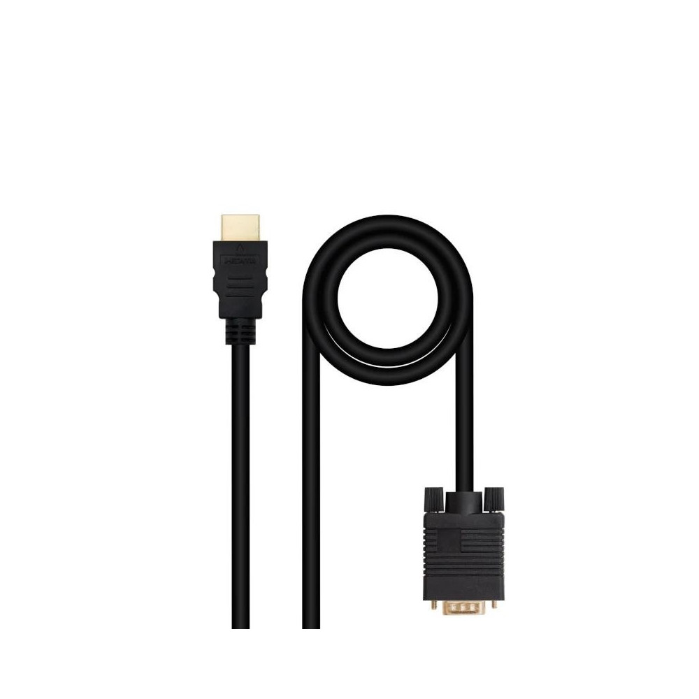 Meta title-NANOCABLE CONVERSOR HDMI A VGA M-M, 1.8 M NEGRO ANDORRA , Accesorios Imagen y Sonido ANDORRA , Cable - Conector Image