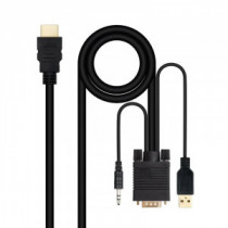 Meta title-NANOCABLE CONVERSOR HDMI A VGA-JACK-UBS, 1.8 M ANDORRA , Accesorios Imagen y Sonido ANDORRA , Cable - Conector Imagen