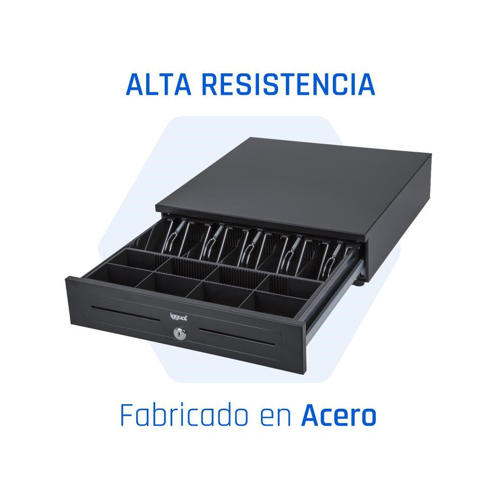 Meta title-IGGUAL CAJ N PORTAMONEDAS IRON-HD 41CM 5+8 NEGRO ANDORRA , Accesorios PC y TPV ANDORRA , Caj n portamonedas ANDORRA ,