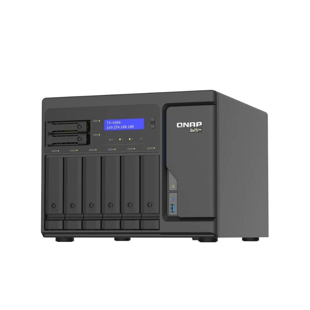 Meta title-QNAP TS-H886-D1602-8G NAS 4+2-BAY 4X2.5GBE ANDORRA , Almacenamiento en red ANDORRA , Almacenamiento Sobremesa ANDORRA