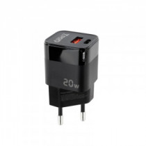 Meta title-TOOQ CARGADOR PARED USB-C PD +USB-A QC 20W NEGRO ANDORRA , Accesorios Telefon a ANDORRA , Cargadores ANDORRA , 843328