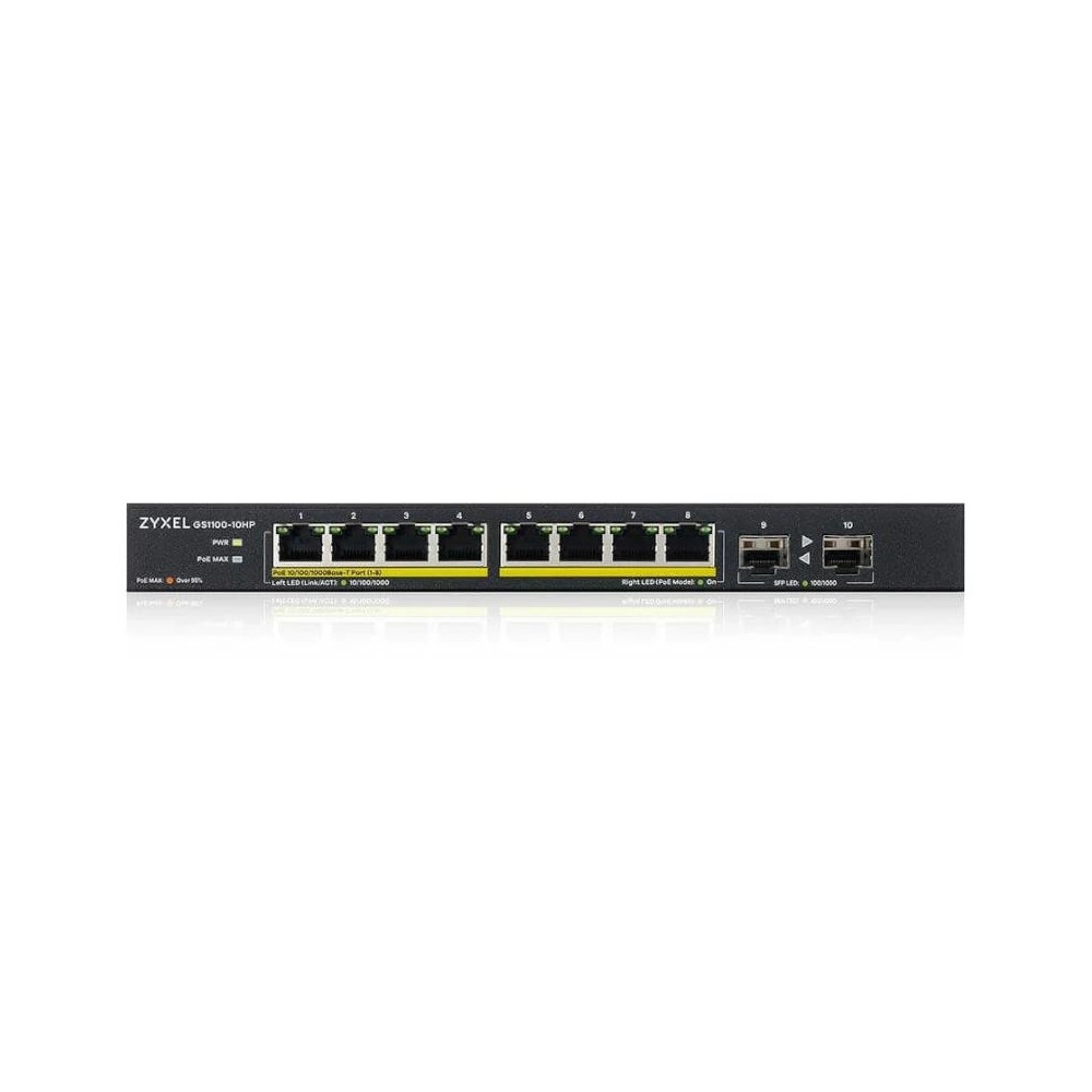Meta title-ZYXEL GS1100-10HP V2 SWITCH 8XGBE 120 WATT POE ANDORRA , Switches y Puntos acceso ANDORRA , Switches sobremesa ANDORR