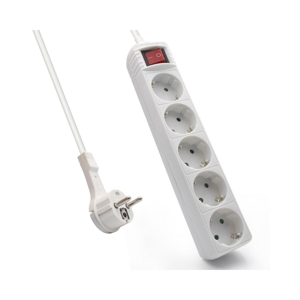 Meta title-EWENT EW3955  REGLETA 5 TOMAS / 1 INTERRUPTOR 1.5M ANDORRA , Accesorios Eléctricos ANDORRA , Regletas ANDORRA , 80543