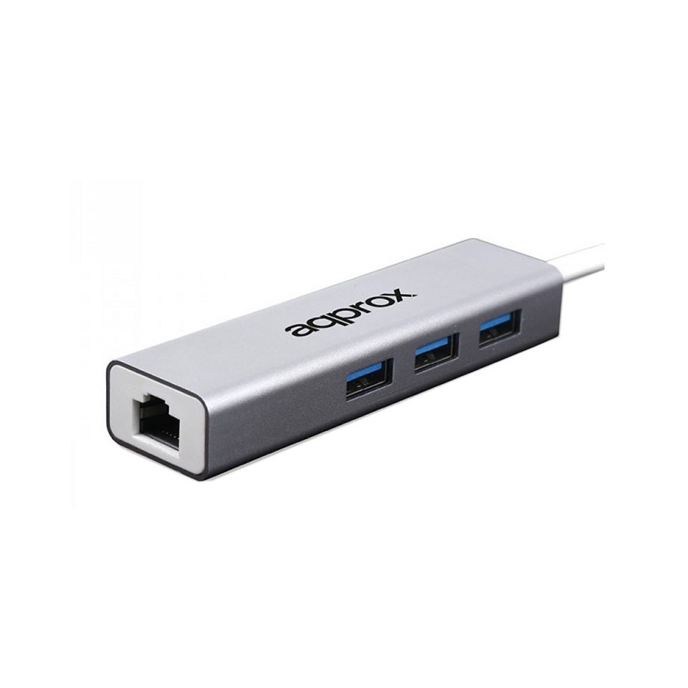 Meta title-APPROX APPC07GHUB ADAPTADOR USB 3.0 GIGABIT + HUB ANDORRA , Adaptadores red ANDORRA , Red cableada ANDORRA , 84350995