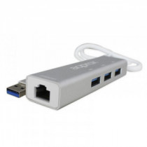 Meta title-APPROX APPC07GHUB ADAPTADOR USB 3.0 GIGABIT + HUB ANDORRA , Adaptadores red ANDORRA , Red cableada ANDORRA , 84350995