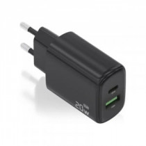 Meta title-AISENS CARGADOR GAN 20W USB-C PD 3.0 USB-A QC3.0 ANDORRA , Accesorios Telefonía ANDORRA , Cargadores ANDORRA , 843573