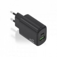 Meta title-AISENS CARGADOR GAN 20W USB-C PD 3.0 USB-A QC3.0 ANDORRA , Accesorios Telefonía ANDORRA , Cargadores ANDORRA , 843573