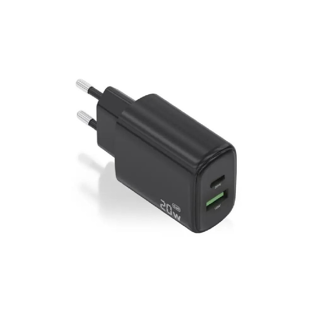 Meta title-AISENS CARGADOR GAN 20W USB-C PD 3.0 USB-A QC3.0 ANDORRA , Accesorios Telefonía ANDORRA , Cargadores ANDORRA , 843573
