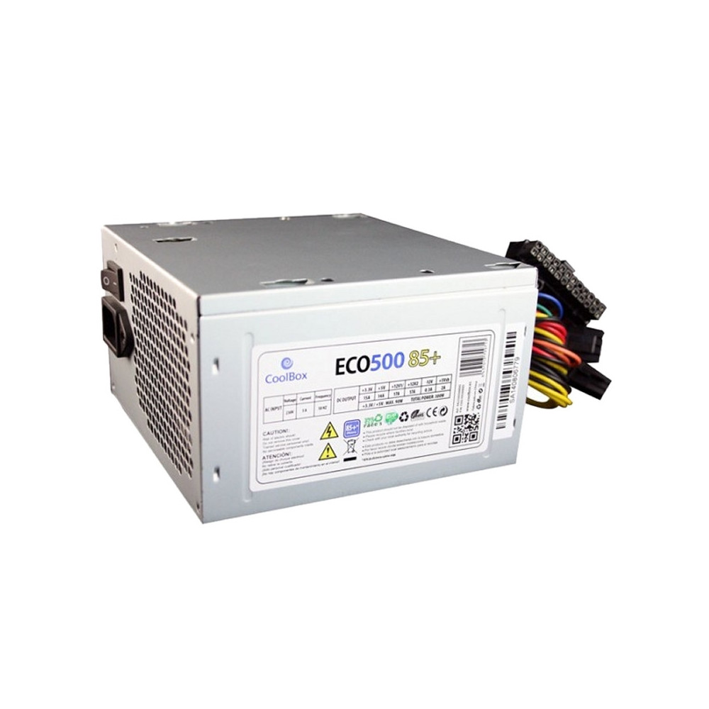 Meta title-COOLBOX FUENTE ALIM. ATX  ECO-500 85+ EFI ANDORRA , Cajas y fuentes ANDORRA , Fuentes 300..400W ANDORRA , 84370137997