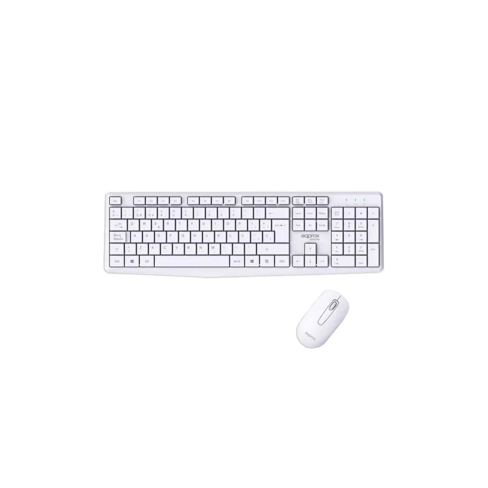 Meta title-APPROX TECLADO+RATON INALAMB X420W 1000DPI BLANCO ANDORRA , Teclados y ratones ANDORRA , Teclado más ratón ANDORRA , 