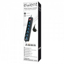 Meta title-EWENT EW3924 REGLETA 6 TOMAS CON PROTECCION NEGRO ANDORRA , Accesorios Eléctricos ANDORRA , Regletas ANDORRA , 803295