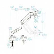 Meta title-TOOQ SOPORTE MESA DB1334TNR-W 1 BRAZO 13-34 BLANCO ANDORRA , Accesorios Imagen y Sonido ANDORRA , Accesorios Televisi