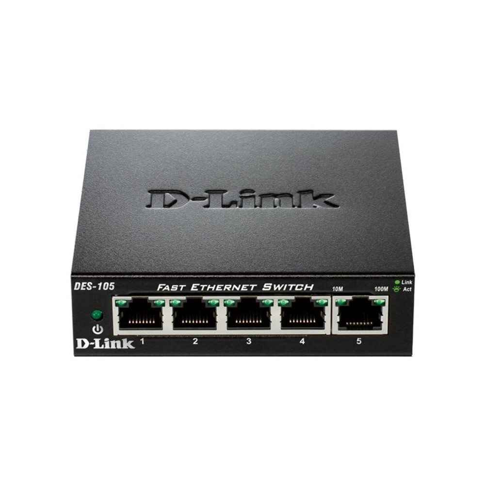 Meta title-D-LINK DES-105 SWITCH 5X10/100MBPS METAL ANDORRA , Switches y Puntos acceso ANDORRA , Switches sobremesa ANDORRA , 07