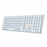 Meta title-COOLBOX TECLADO INAL.RETROIL. MOONLIGHT B431 BLANC ANDORRA , Teclados y ratones ANDORRA , Teclados Inalámbricos ANDOR