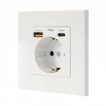 Meta title-NANOCABLE BASE PARED TOMA SCHUKO 2USB-C PD20W ANDORRA , Accesorios Eléctricos ANDORRA , Regletas ANDORRA , 8433281016