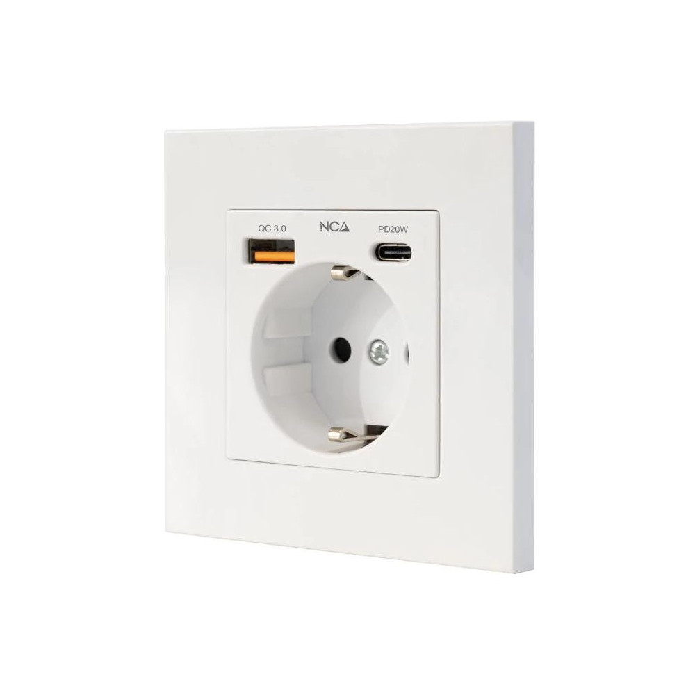 Meta title-NANOCABLE BASE PARED TOMA SCHUKO 2USB-C PD20W ANDORRA , Accesorios Eléctricos ANDORRA , Regletas ANDORRA , 8433281016