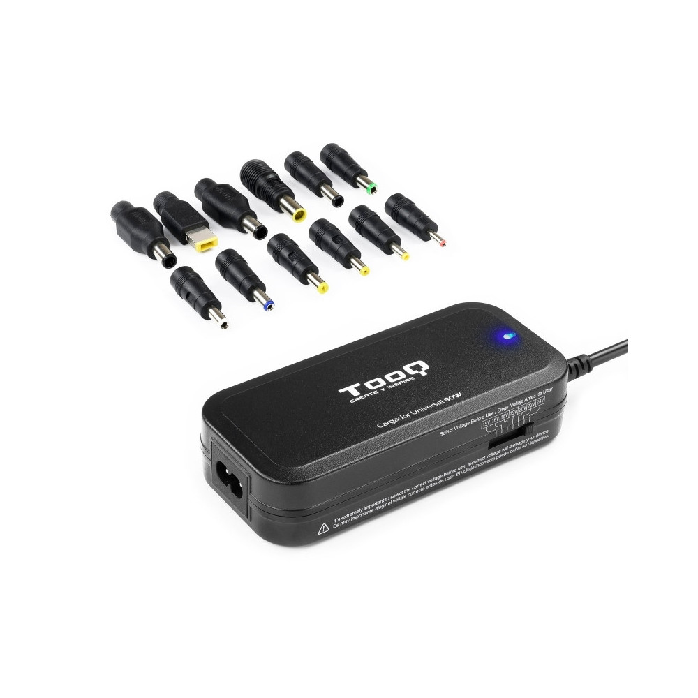 Meta title-TOOQ CARGADOR PORTÁTIL 90W MANUAL 12 CONECTORES ANDORRA , Accesorios Portátil ANDORRA , Cargador para Portátil ANDORR