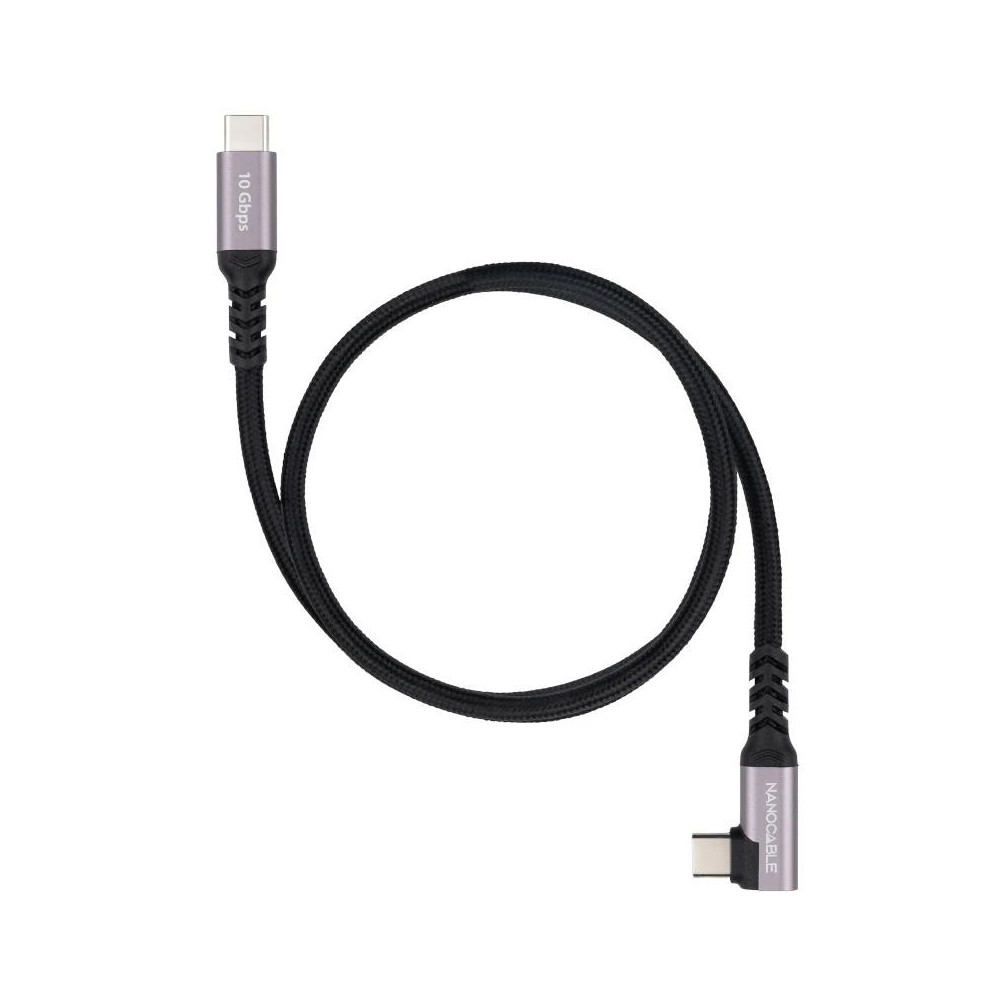 Meta title-NANOCABLE CABLE USB-C 3.2 GEN2 ACODADO 100W 2 M ANDORRA , Accesorios PC y TPV ANDORRA , Cables y Accesorios PC ANDORR