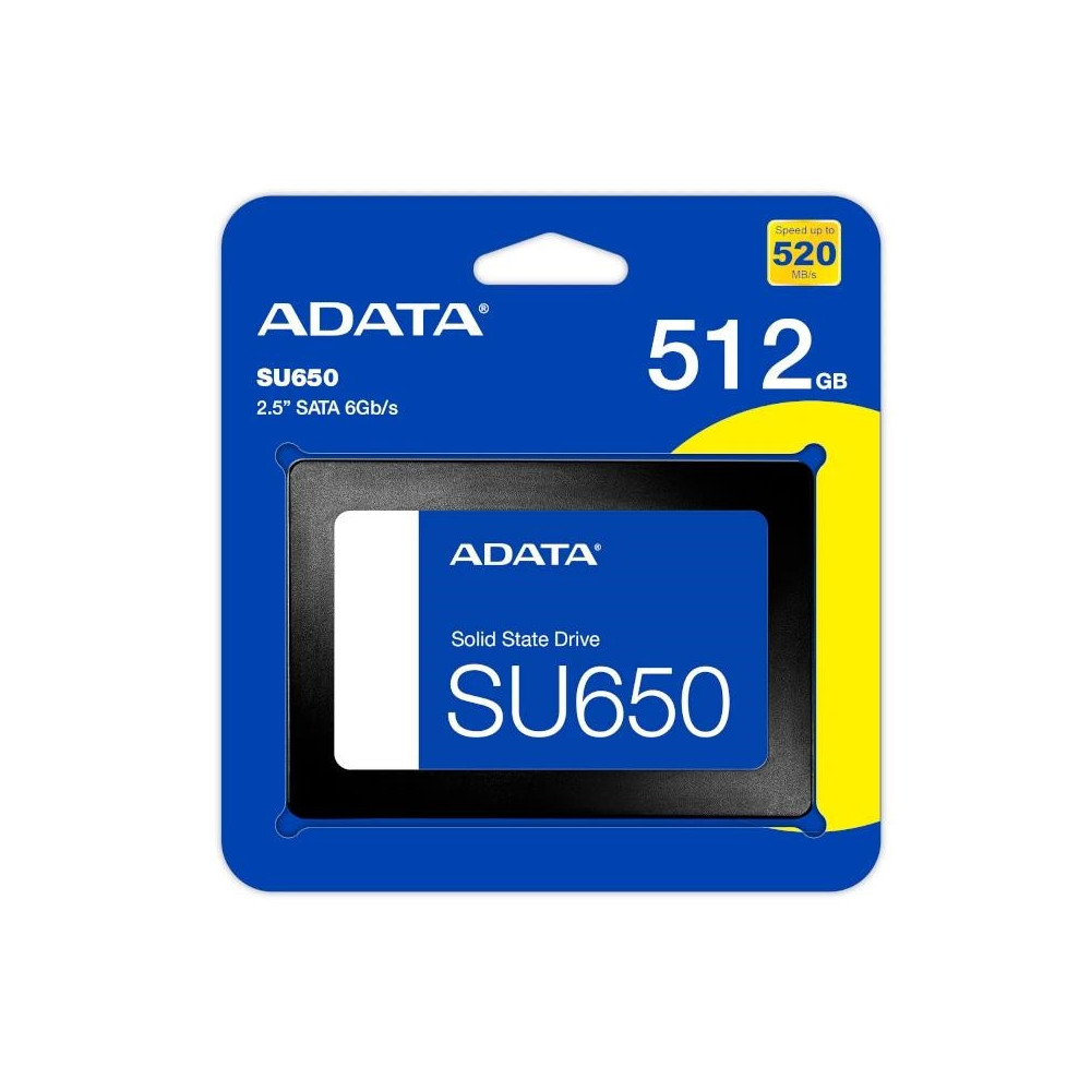 Meta title-ADATA SSD ULTIMATE SU650 512GB 3D NAND 2,5'' SATA3 ANDORRA , Almacenamiento interno ANDORRA , Discos sólidos ANDORRA 