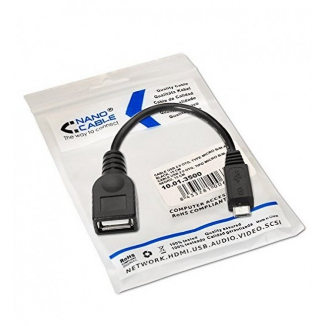 CABLE USB 2.0 OTG MICRO B -...