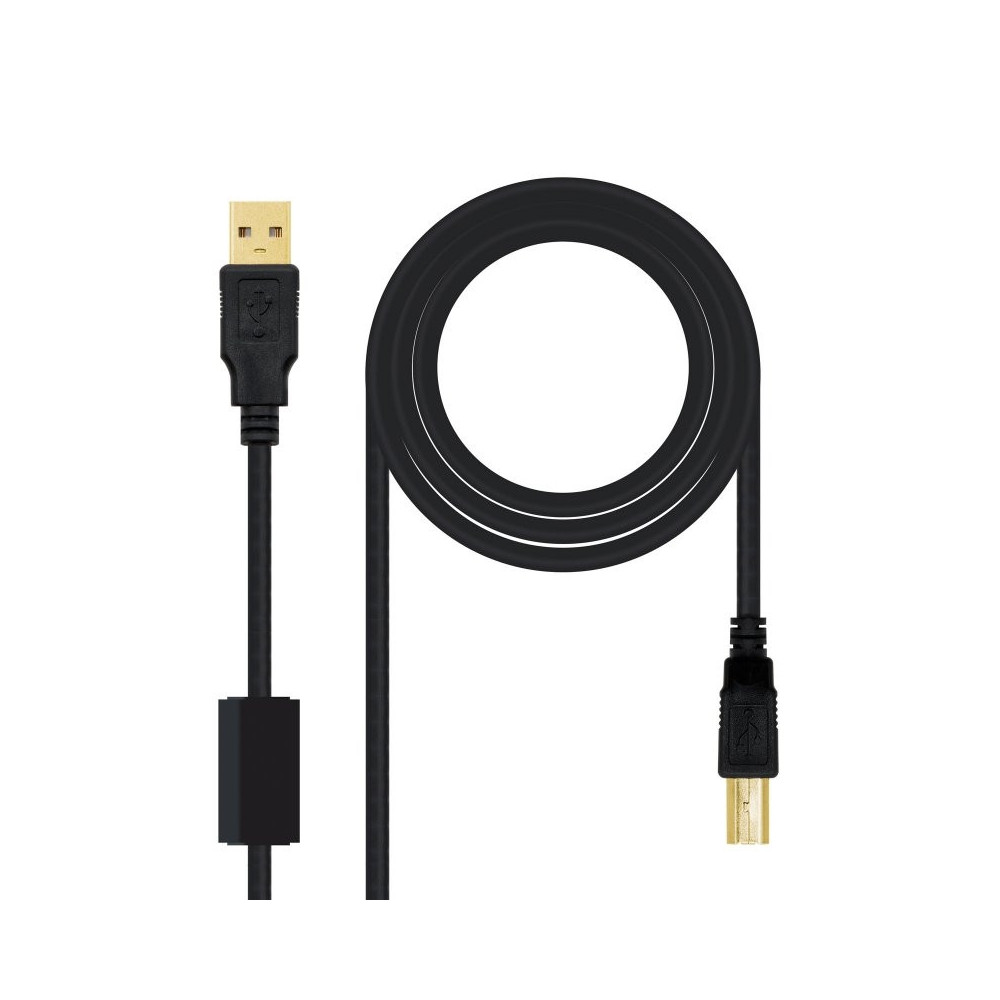 Meta title-NANOCABLE CABLE USB 2.0 IMPRESORA FERRITA  2.0 M ANDORRA , Accesorios Impresora - Escaner ANDORRA , Cables Impresora 