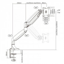 Meta title-TOOQ SOPORTE MESA INCLI/GIRA 1 BRAZO 13'' A 32'' ANDORRA , Accesorios Imagen y Sonido ANDORRA , Accesorios Televisión