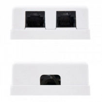 Meta title-NANOCABLE ROSETA SUPERFICIE CAT.6 UTP 2TOMAS BLANC ANDORRA , Accesorios Redes ANDORRA , Herramientas - Conectores Red