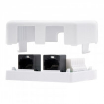 Meta title-NANOCABLE ROSETA SUPERFICIE CAT.6 UTP 2TOMAS BLANC ANDORRA , Accesorios Redes ANDORRA , Herramientas - Conectores Red