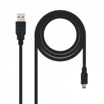 Meta title-NANOCABLE CABLE USB 2.0 TIPO A/M-MINI USB 5PIN/M1M ANDORRA , Accesorios PC y TPV ANDORRA , Cables y Accesorios PC AND