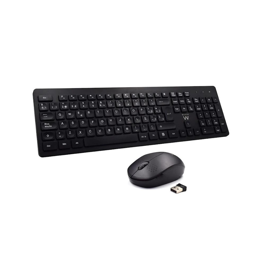 Meta title-EWENT TECLADO+RATÓN INALÁMBRICO EW3256 NEGRO ANDORRA , Teclados y ratones ANDORRA , Teclado más ratón ANDORRA , 80543