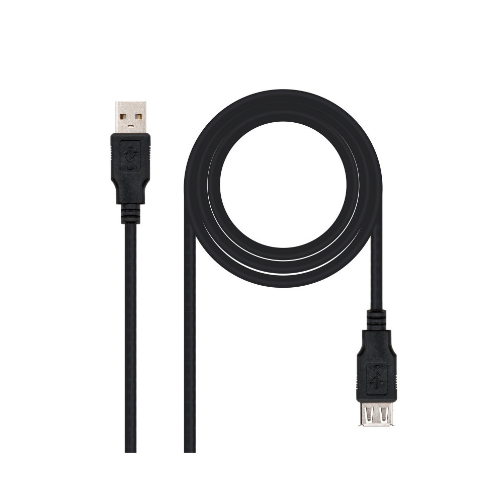 Meta title-NANOCABLE CABLE USB 2.0 TIPO-A M/H P NEGRO 1M ANDORRA , Accesorios Impresora - Escaner ANDORRA , Cables Impresora - E